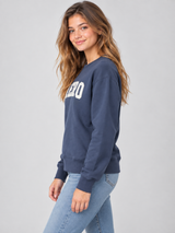 Buzo Para Mujer Aero Girls Fleece Crew Cadet Navy 4176