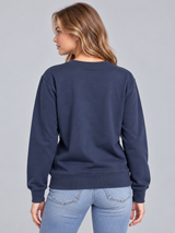 Buzo Para Mujer Aero Girls Fleece Crew Cadet Navy 4176