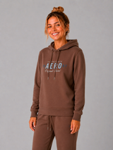 Buzo Para Mujer Aero Girls Fleece Pop Over Hot Chocolate 3559