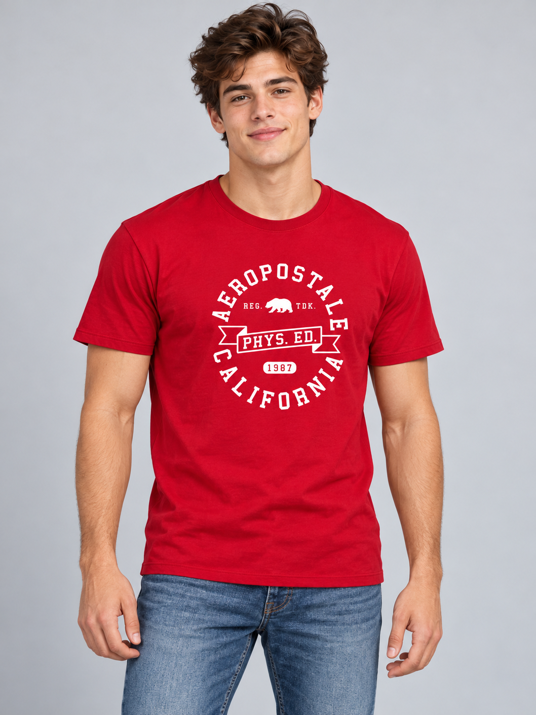 Camiseta Para Hombre Aero Level 2 Graphic Tees True Red 6249