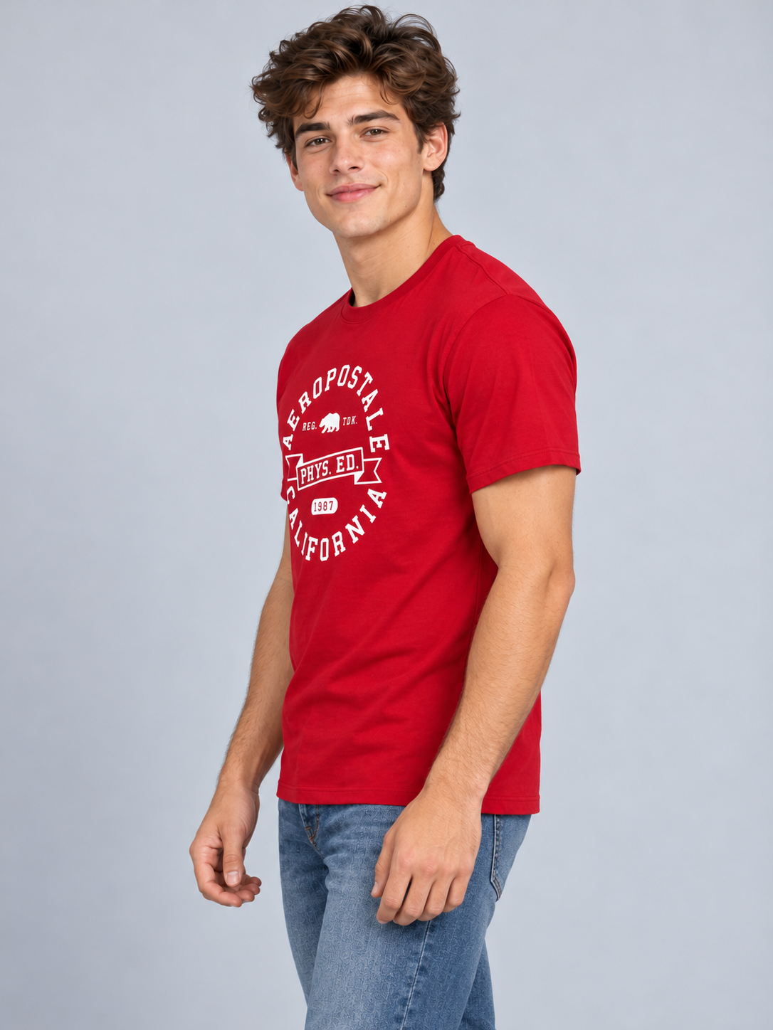 Camiseta Para Hombre Aero Level 2 Graphic Tees True Red 6249