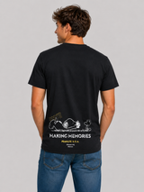 Camiseta para Hombre Peanuts Guys Fashion Graphics Dark Black PEANUTS346
