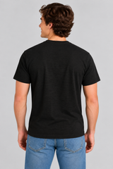Camiseta Para Hombre Aero BC SS Knits Dark Black 1033 (RELAXED)