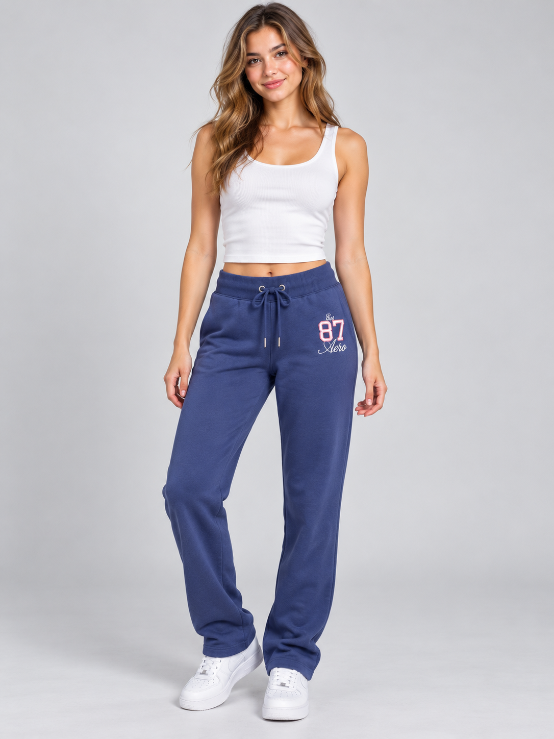 Jogger Para Mujer Aero Girls Knir Pants Naval Blue 3691