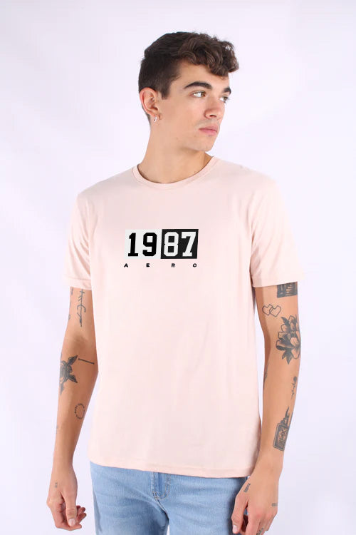 Camiseta Para Hombre Aero Level 2 Graphic Tees Primrose Pink 6160