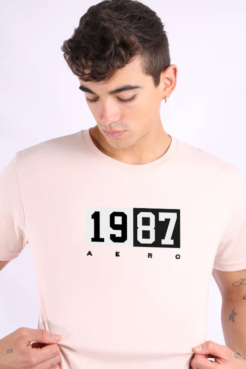 Camiseta Para Hombre Aero Level 2 Graphic Tees Primrose Pink 6160