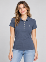 Camiseta Polo Para Mujer Aero Solid Polo Cadet Navy  4164