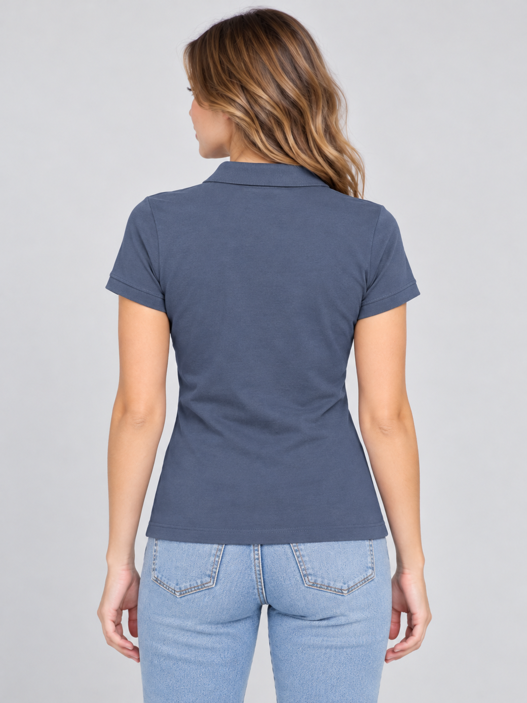 Camiseta Polo Para Mujer Aero Solid Polo Cadet Navy  4164