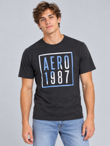 Camiseta Para Hombre  Aero Level 1 Graphic Tees Dark Black  2169