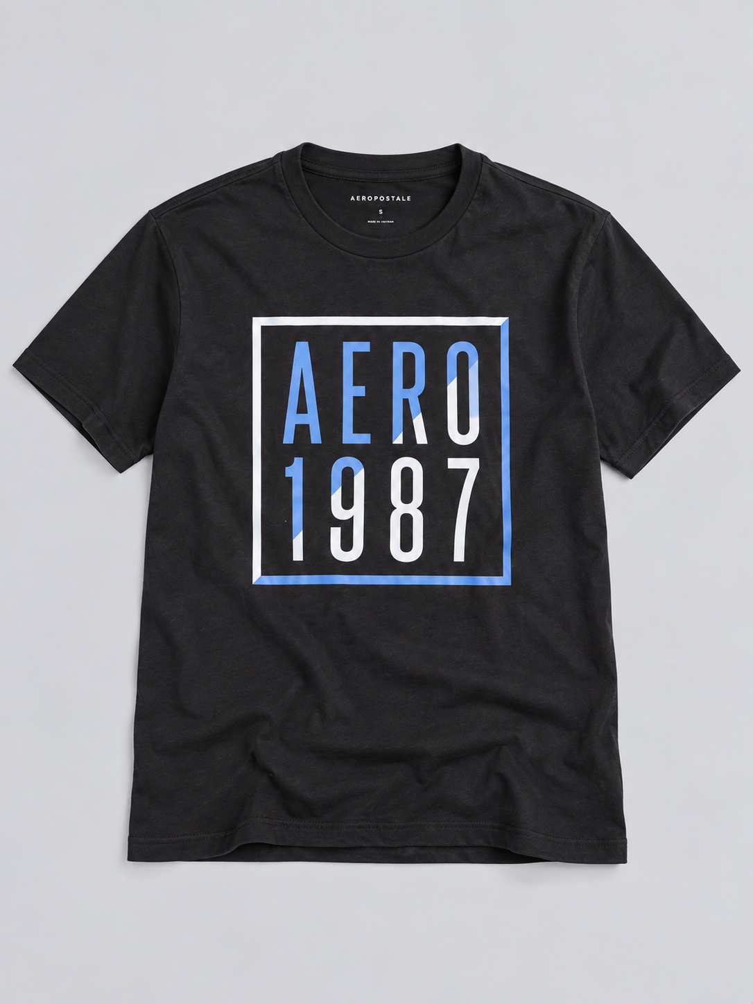 Camiseta Para Hombre  Aero Level 1 Graphic Tees Dark Black  2169