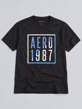 Camiseta Para Hombre  Aero Level 1 Graphic Tees Dark Black  2169