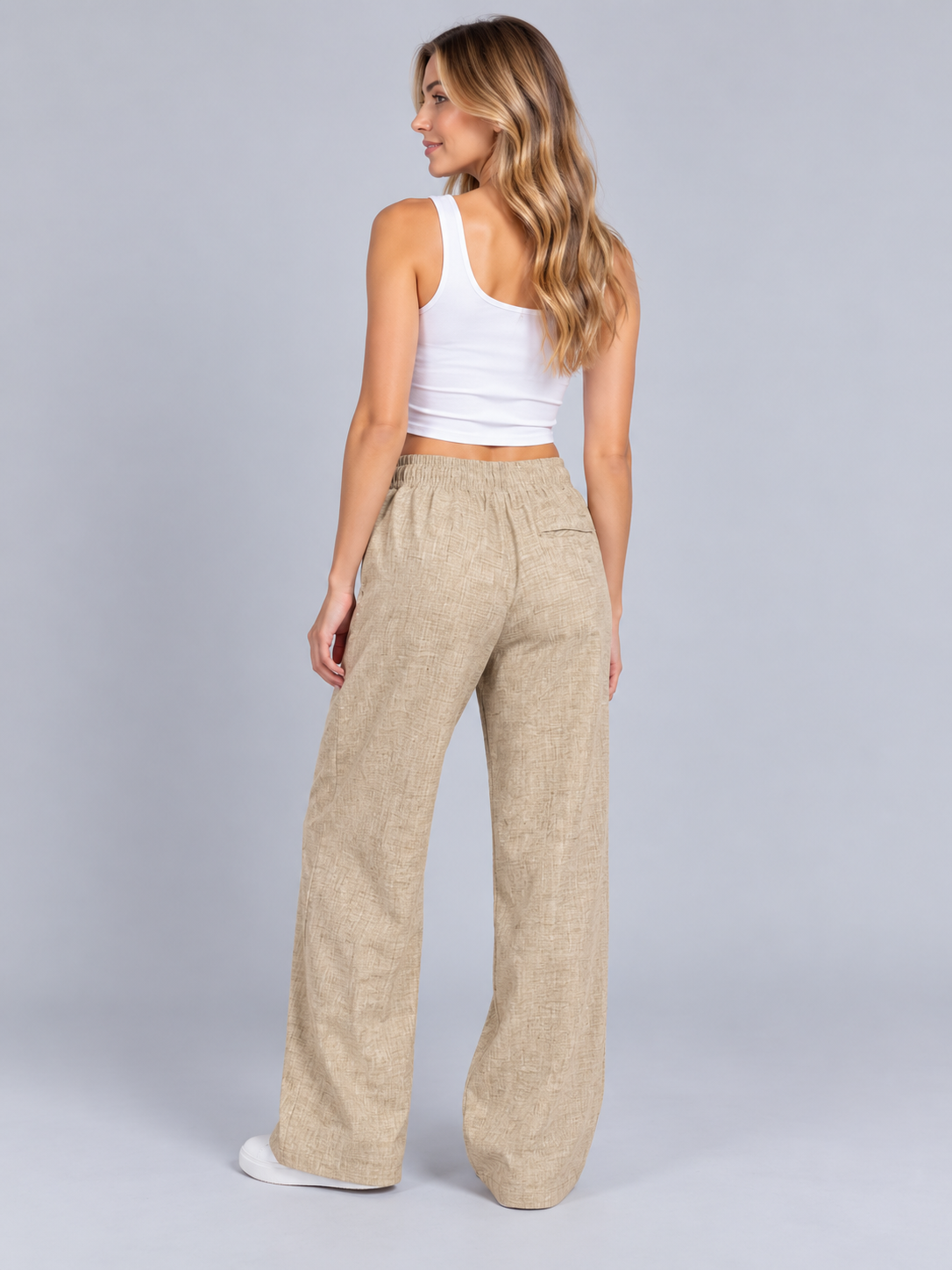 Jogger Para Mujer Aero Bc Woven Pants Egret 9839