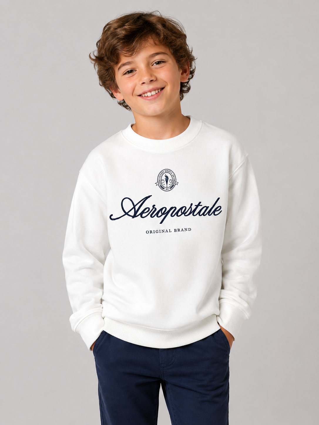 Buzo de manga larga Kids Aero Kids Boys Veneer Fleece Birch 2156