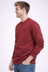Buzo Para Hombre Aero Guys Popover Crew Neck Pomegranate 9192