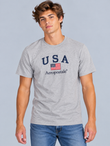 Camiseta Para Hombre Aero Aero Level 2 Graphic Tees Light Heather Grey 6145