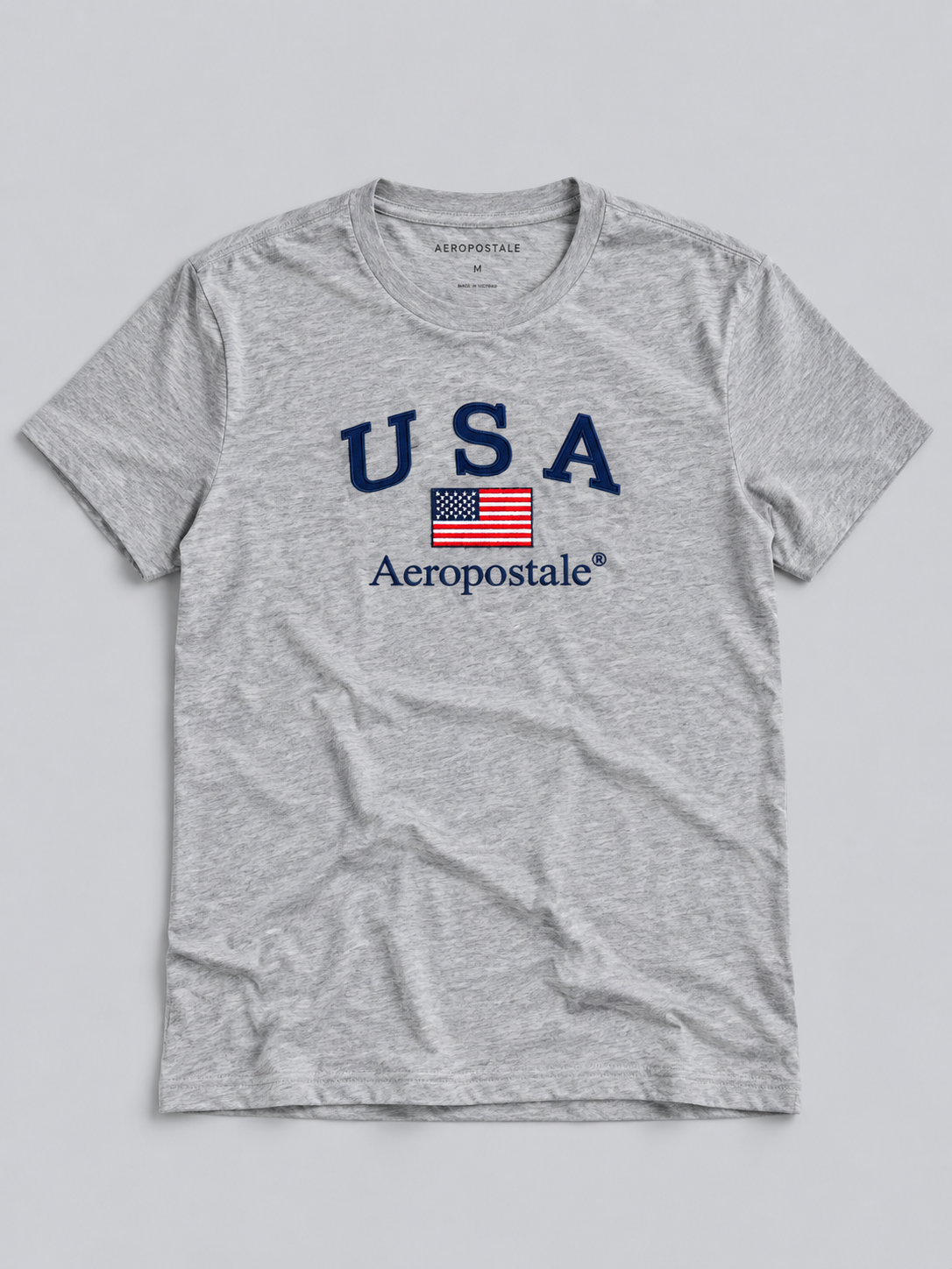 Camiseta Para Hombre Aero Aero Level 2 Graphic Tees Light Heather Grey 6145