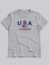 Camiseta Para Hombre Aero Aero Level 2 Graphic Tees Light Heather Grey 6145