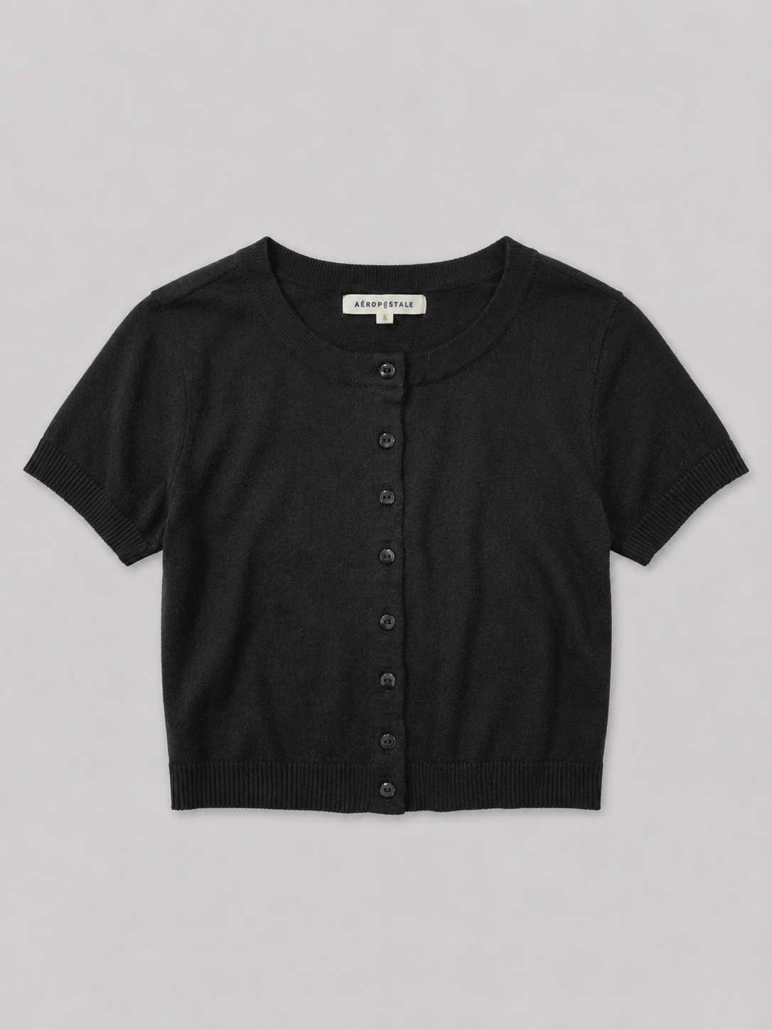 Buzo Para Mujer Aero Girls Pattern SS Dark Black 4135