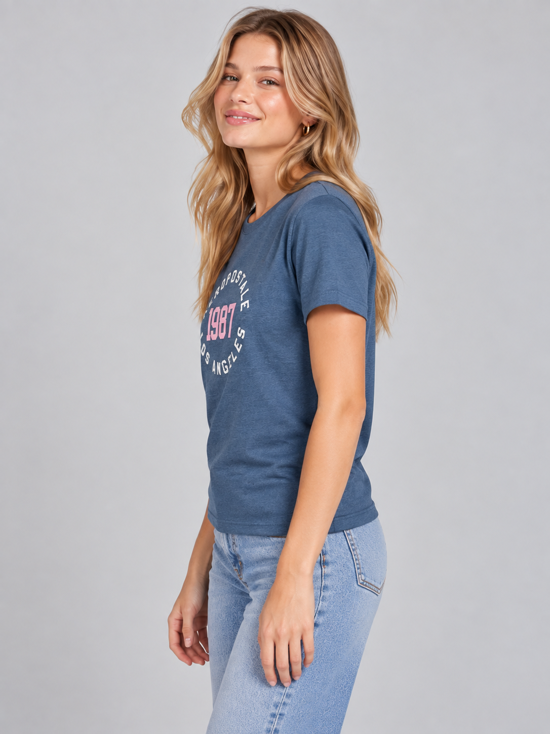 Camiseta Para Mujer Aero Graphic Level 1 Celestial 7129