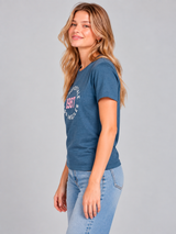 Camiseta Para Mujer Aero Graphic Level 1 Celestial 7129
