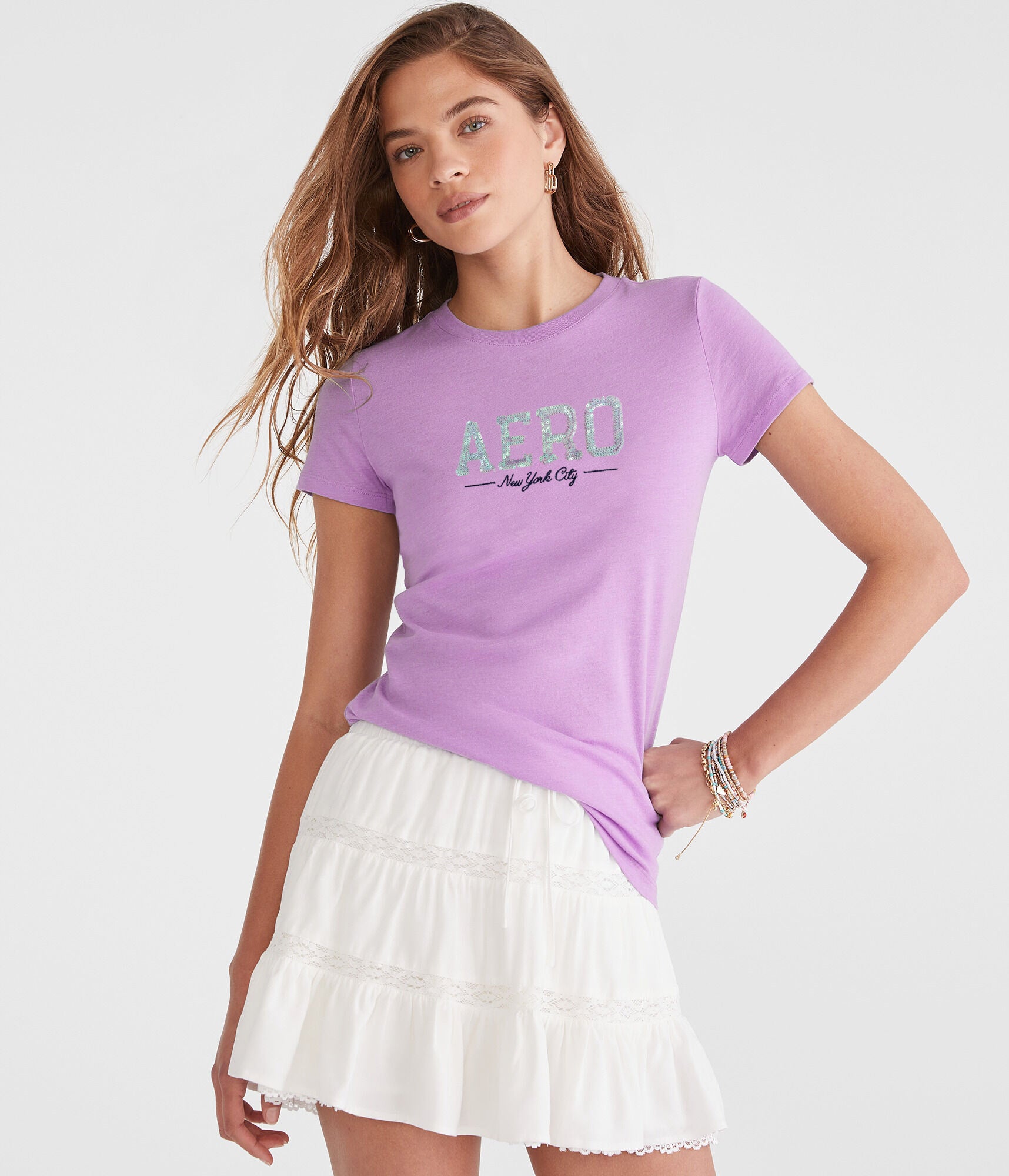 Camiseta Para Mujer Aero Graphic Level 2 Concord Grape 6856
