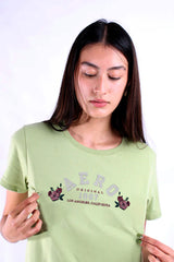 Camiseta Para Mujer Aero Graphic Level 2 Green Turquoise 6863