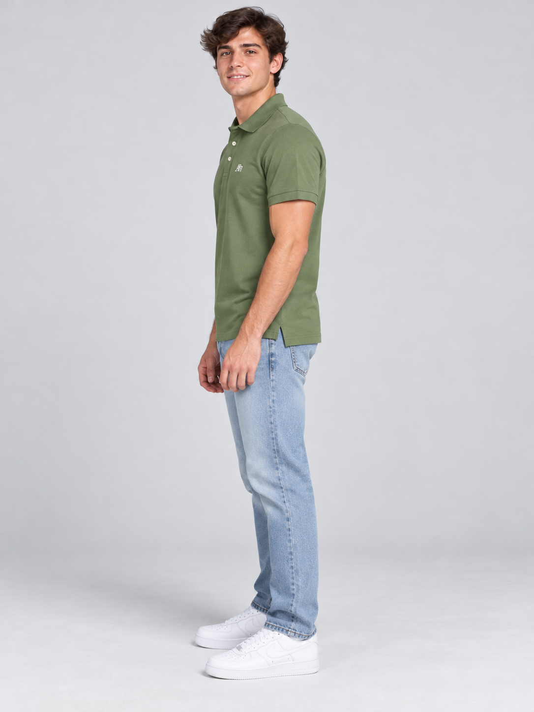 Camiseta Polo Aero  Guys Ss Solid Polo Olivine 7907