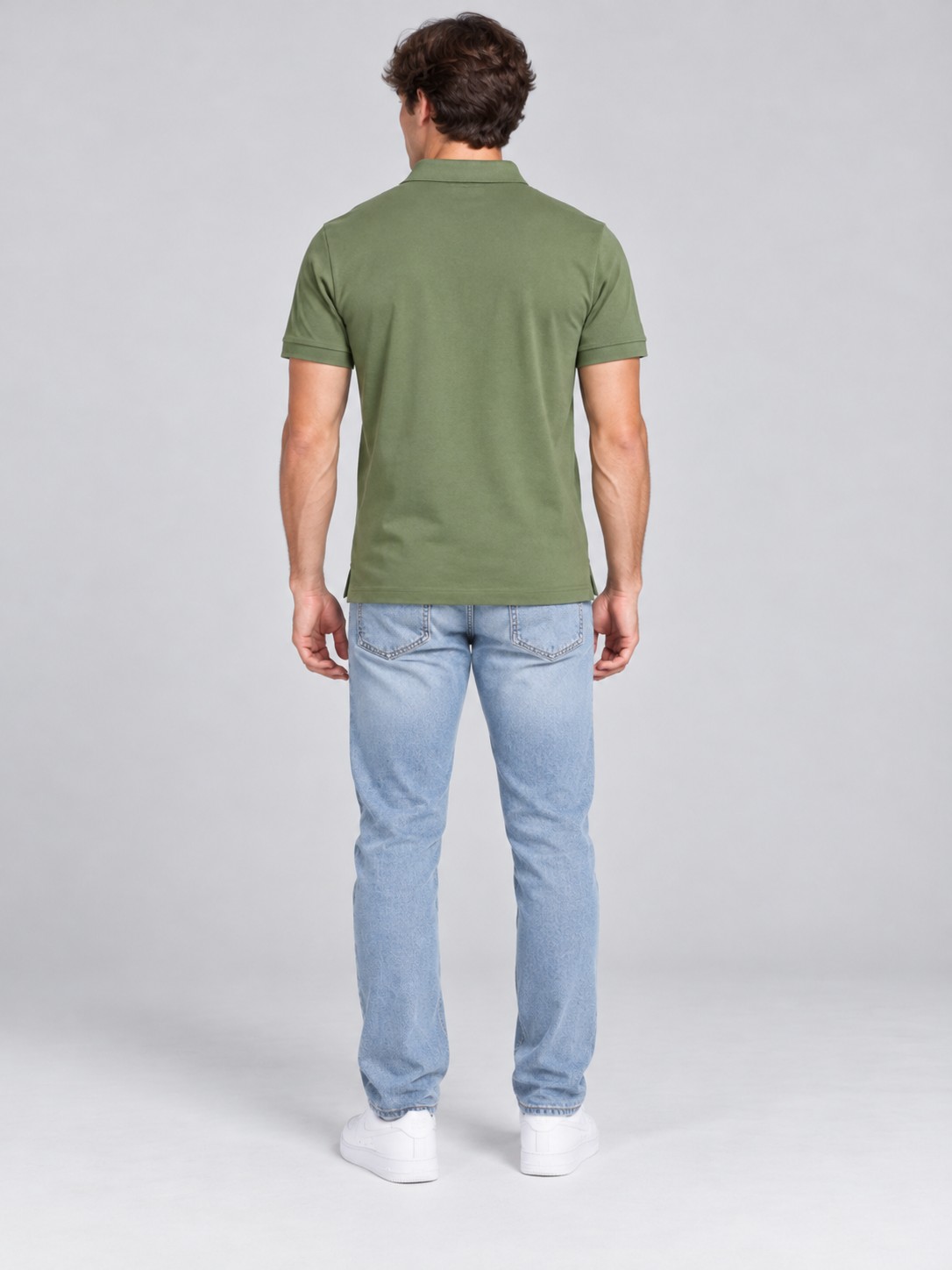 Camiseta Polo Aero  Guys Ss Solid Polo Olivine 7907