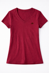 Camiseta para Mujer Aero Girls Solid SS Earth Red 4208