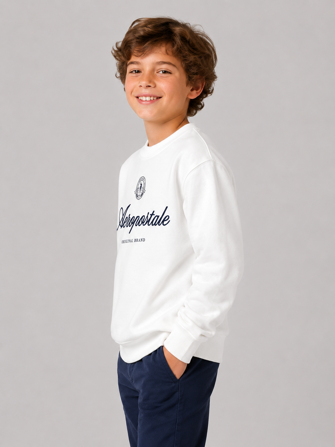 Buzo de manga larga Kids Aero Kids Boys Veneer Fleece Birch 2156