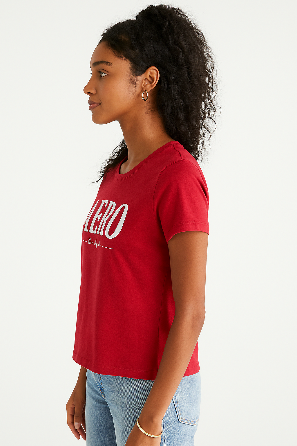 Camiseta Para Mujer Aero Graphic Level 1 Earth Red 7010
