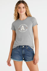 Camiseta Para Mujer Aero Graphic Level 1  Light Heather Grey 7022