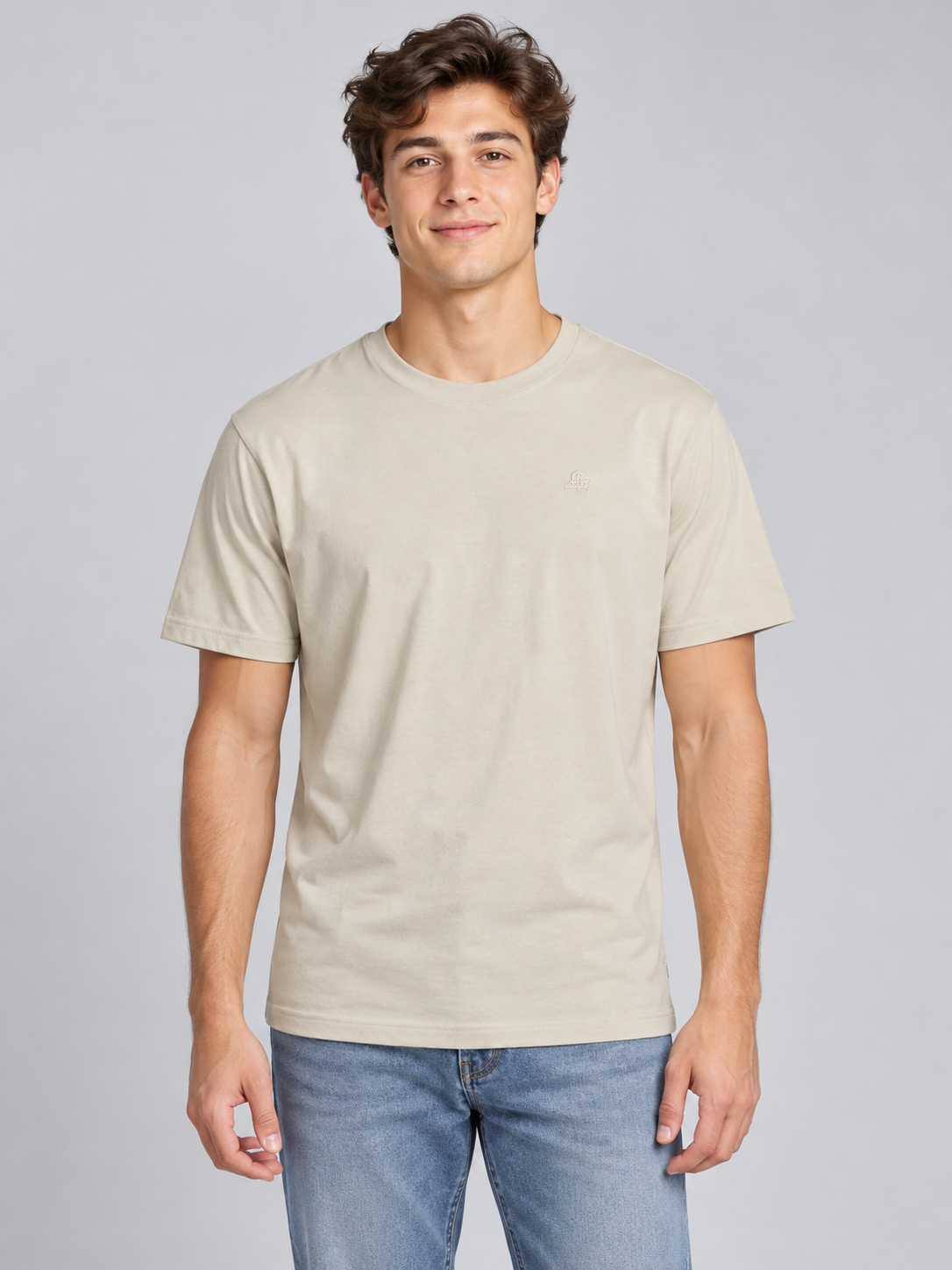 Camiseta Básica Para Hombre Aero Guys Ss Tees Egret 4240