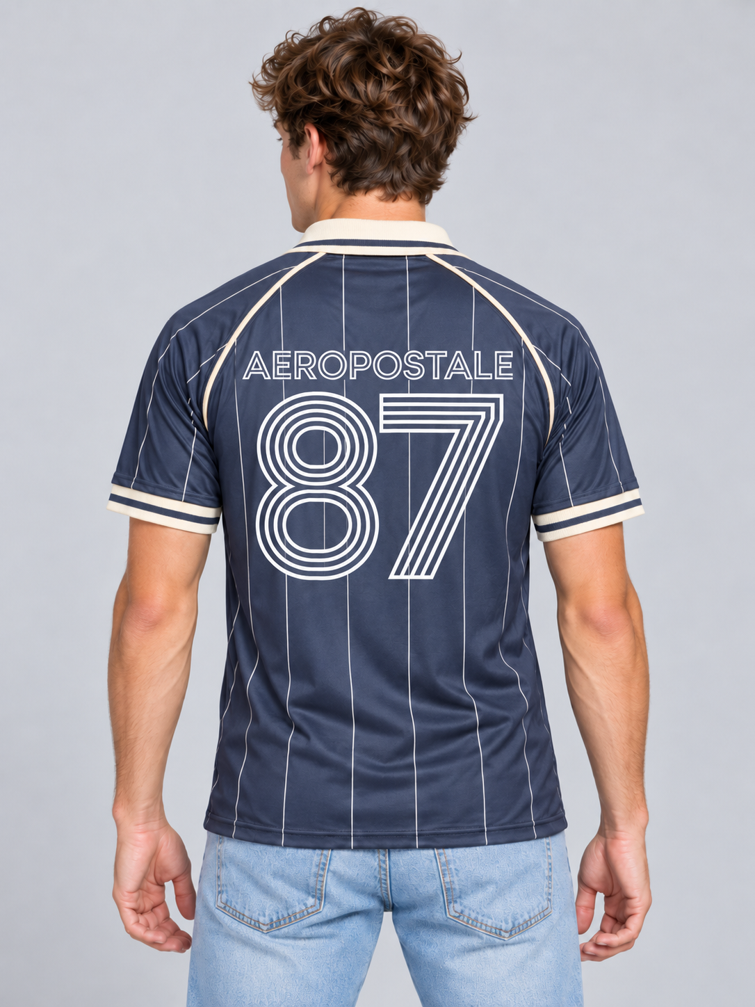 Camiseta Polo Para Hombre Aero Guys SS Novelty Polo Cadet Navy 3750