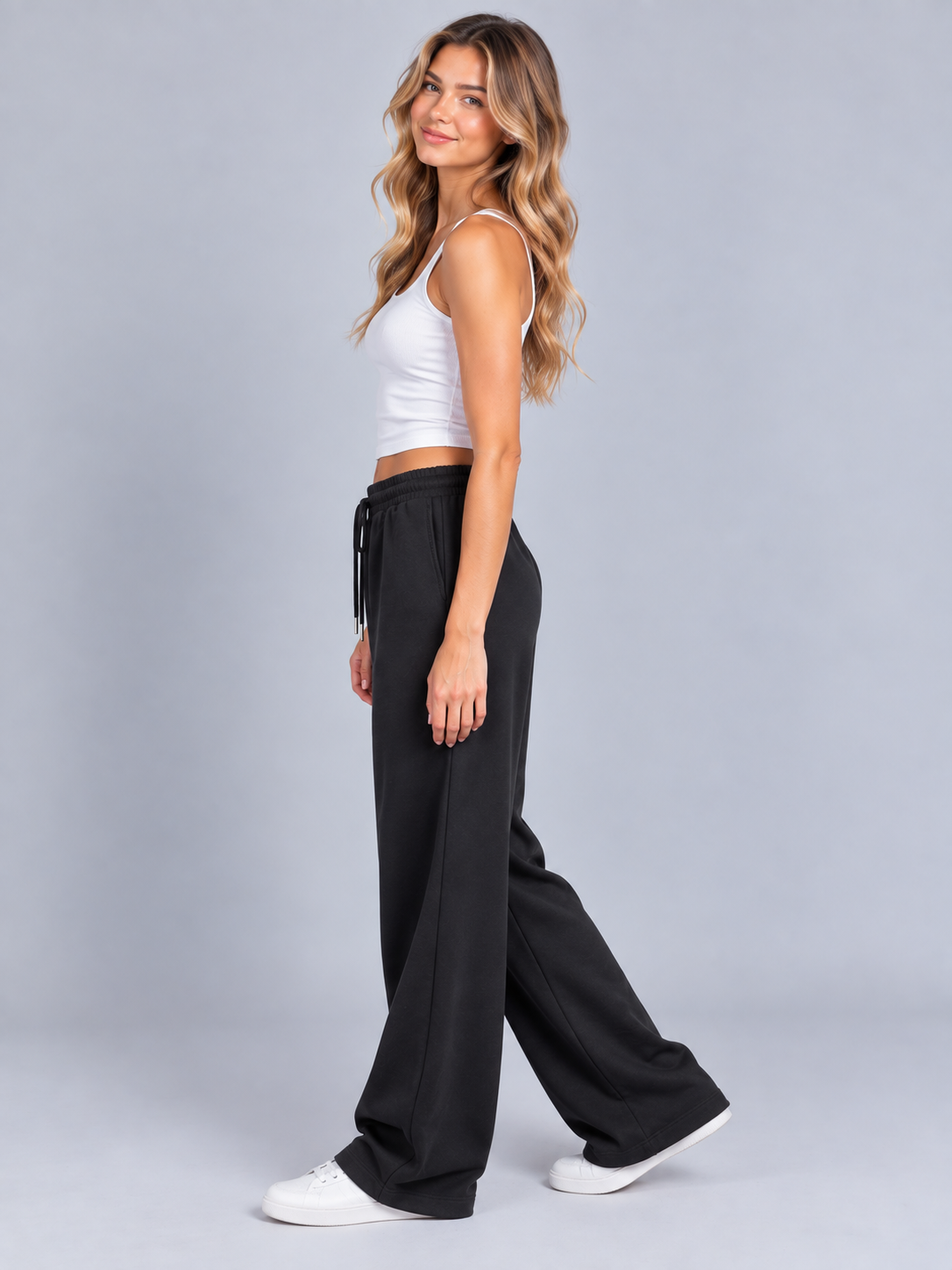 Pantalon para Mujer Aero Girls Knit Pants Dark Black 3772