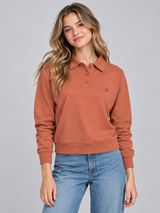 Buzo Para Mujer  Aero Girls Fleece Fashion Terracotta 4143