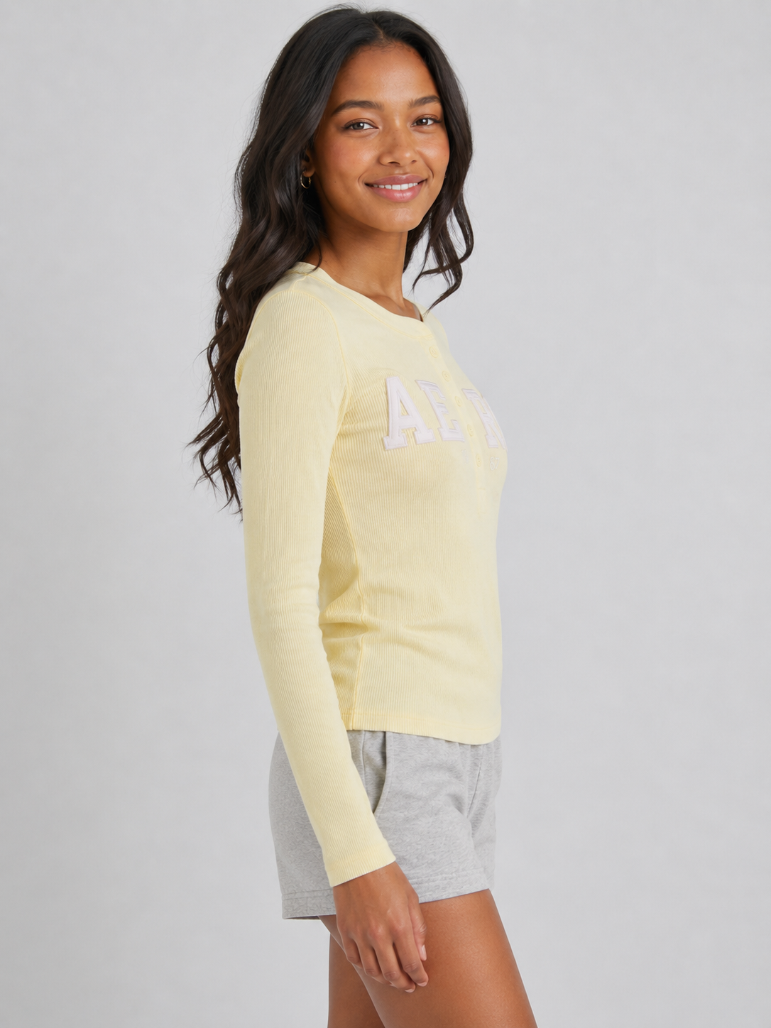 Buzo Para Mujer Aero Girls LS Henley Sunlight 1449