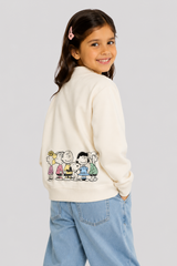 Buzo de manga larga Kids Aero G O Bomber Birch PEANUTS290
