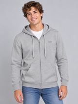Buzo Para Hombre Aero Guys Full Zip Hoodies Light Heather Grey  5018