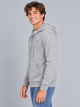 Buzo Para Hombre Aero Guys Full Zip Hoodies Light Heather Grey  5018