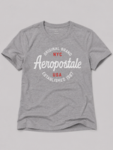 Camiseta Para Hombre Aero Level 1 Graphic Tees Light Heather Grey 7114