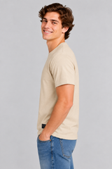 Camiseta Para Hombre Aero BC SS Knits Egret 8999 (RELAXED)