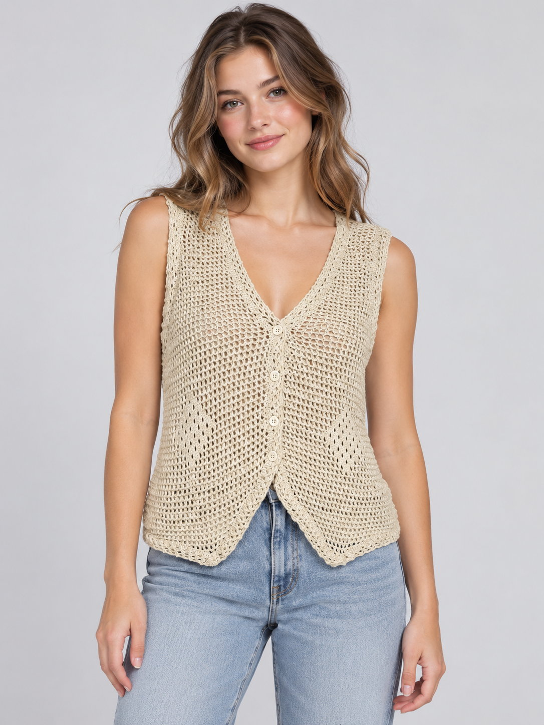 Top Para Mujer Aero Girls Vests Tofu 4144
