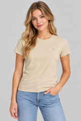 Camiseta Para Mujer Aero Girls Solid SS Egret 4204