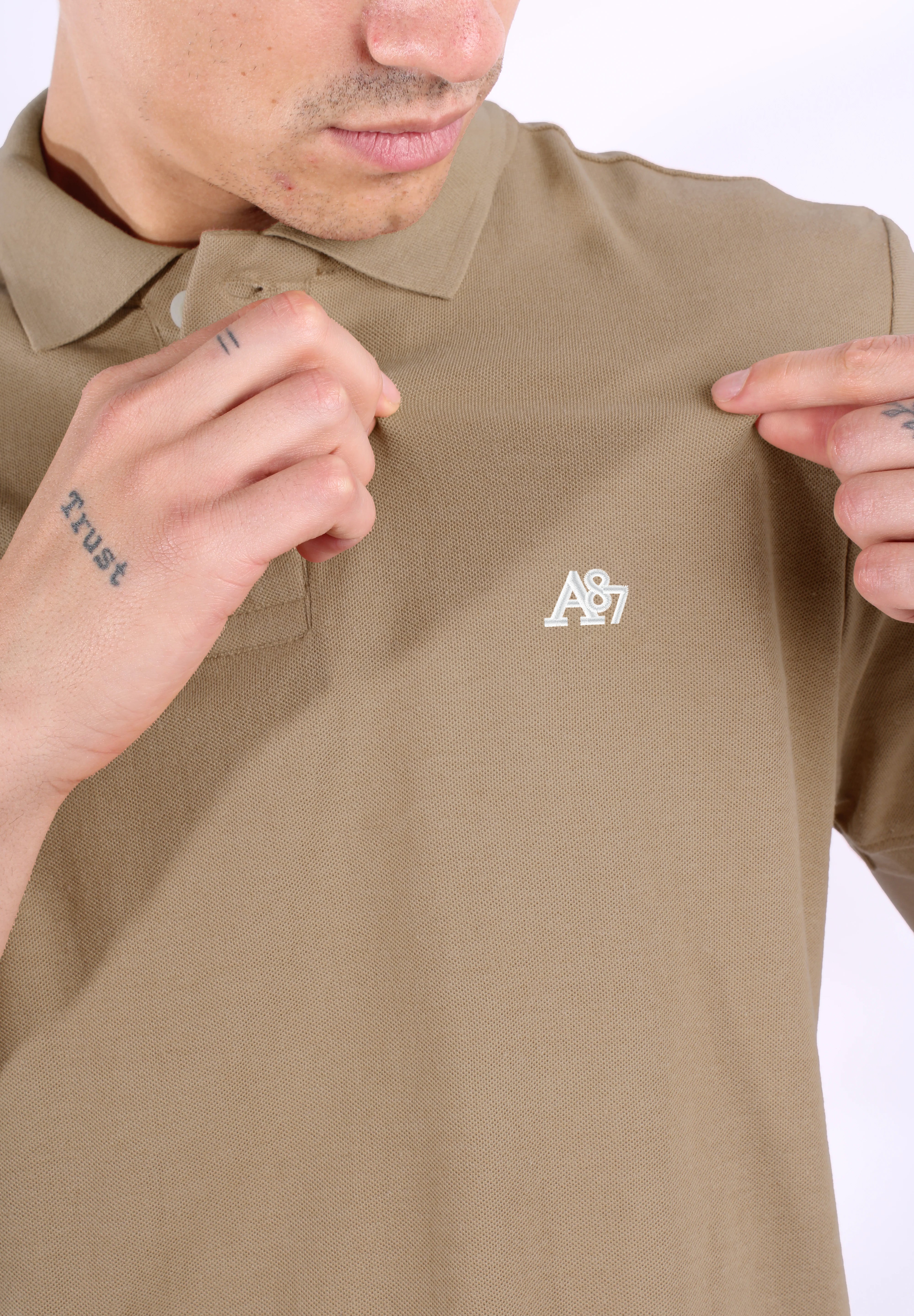 Camiseta Polo Para Hombre Aero Guys SS Solid Polo Chanterelle 7907