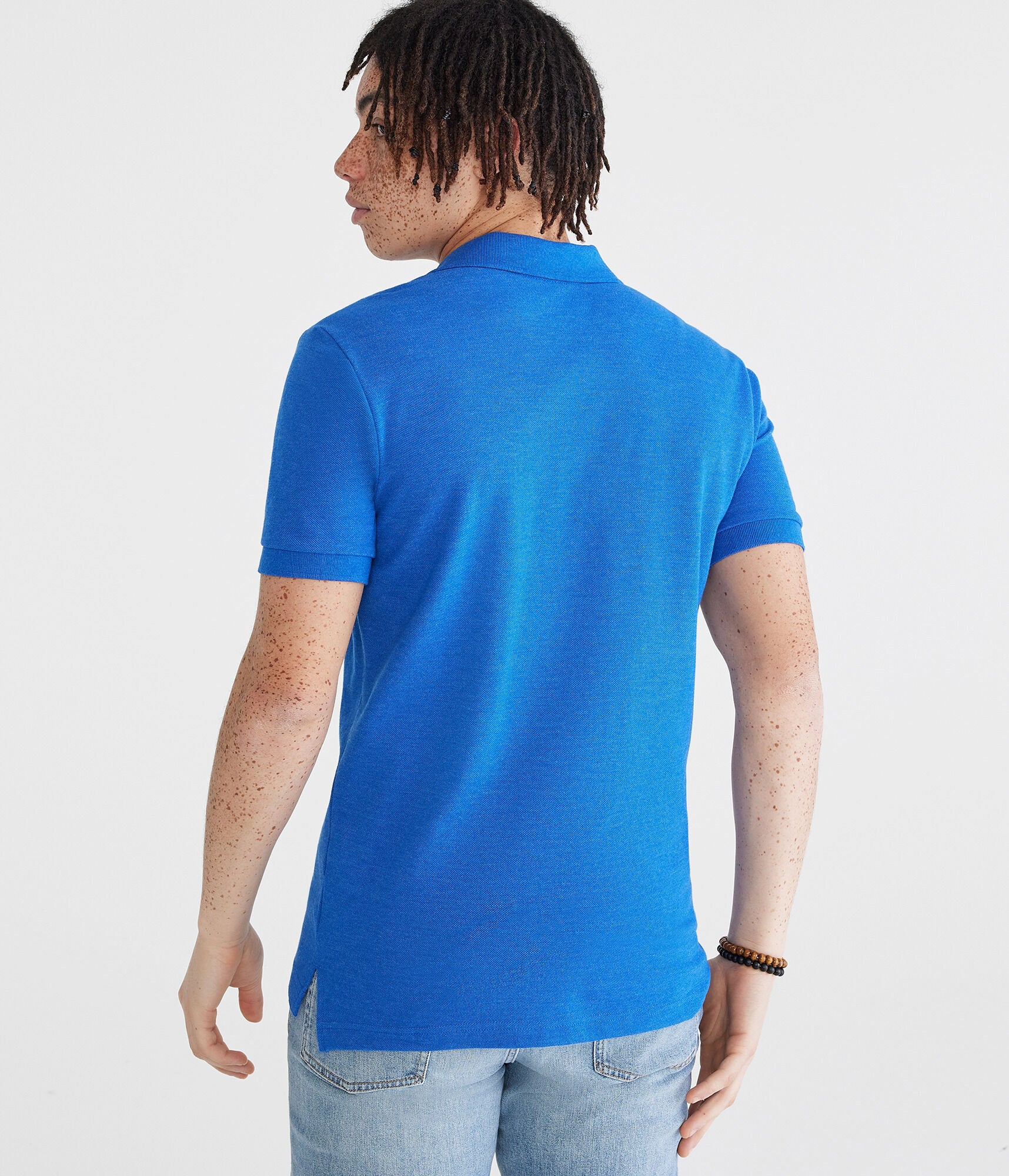 Camiseta Polo Para Hombre Aero Guys SS Solid Polo French Blue 7907