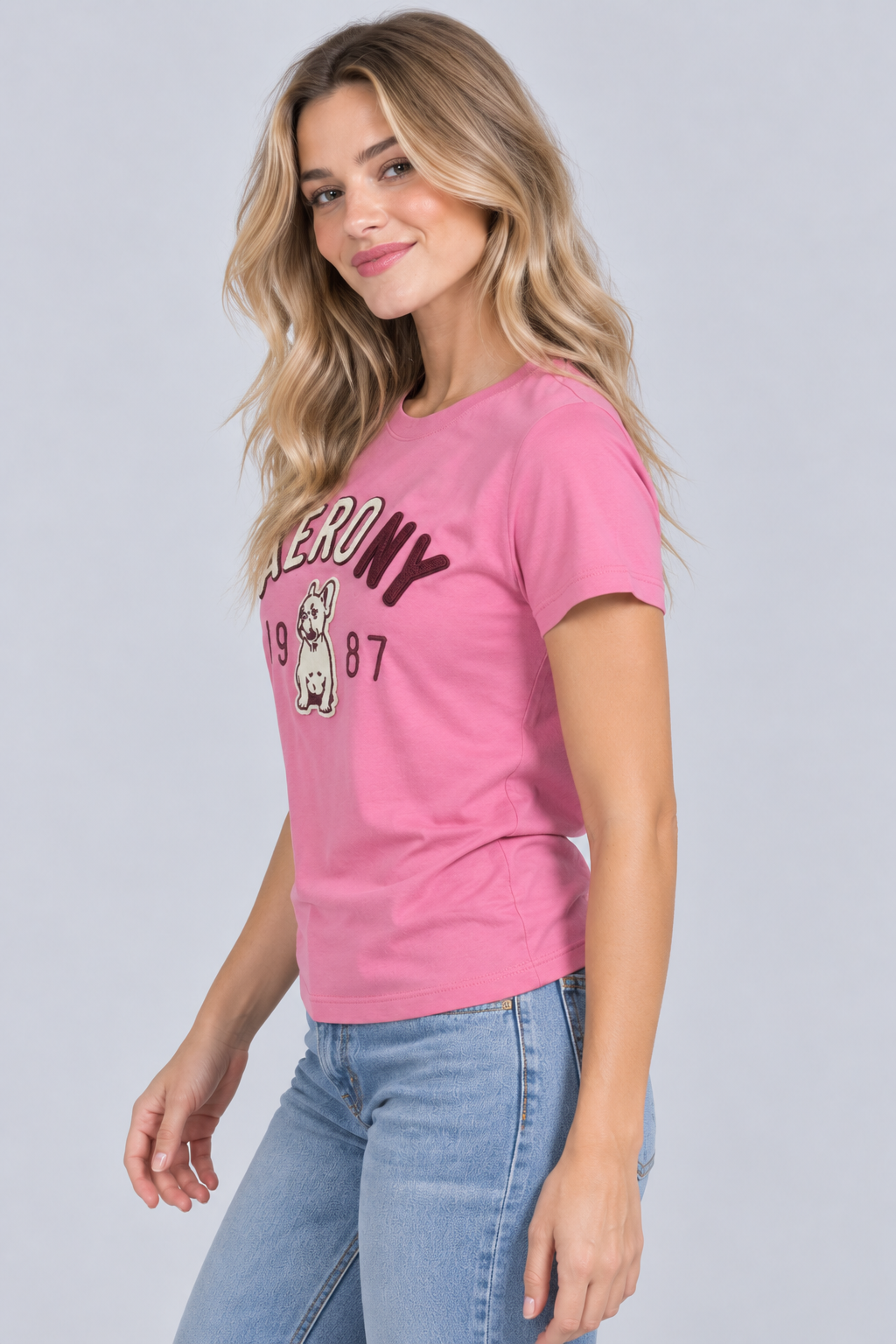 Camiseta Para Mujer Aero Graphic Level 2 Azalea Pink 4757