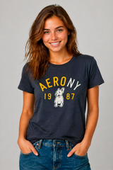 Camiseta para Mujer Aero Graphic Level 2 Cadet Navy 4757