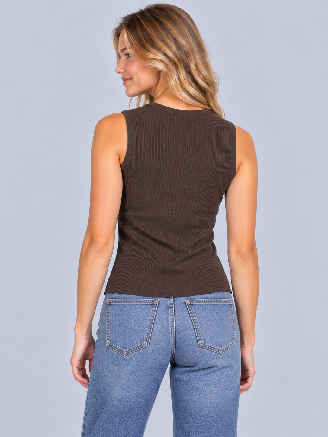 Top Para Mujer Aero Girls Vests Hot Chocolate 4285