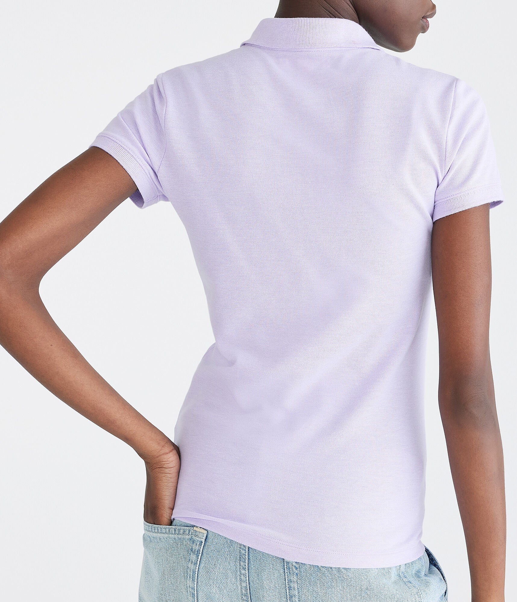 Camiseta Polo Para Mujer Pastel Lilac 4164